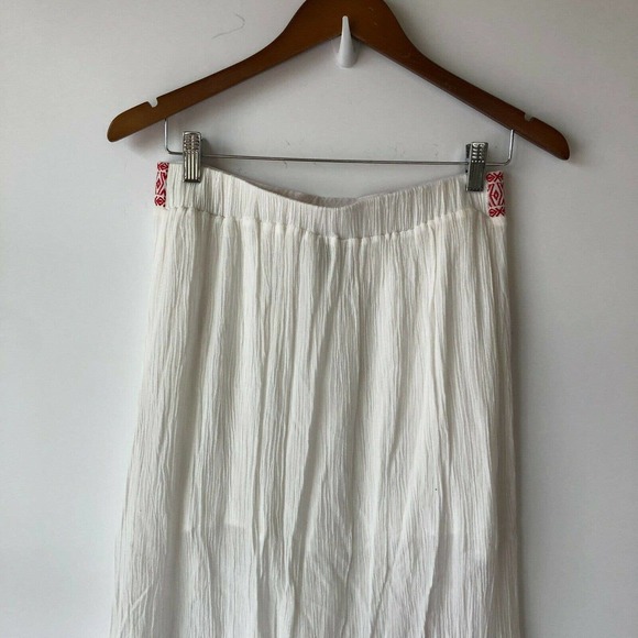 Show Me Your Mumu Midi Skirt Women Large Leilani Wrap White Boho Retro Tasseled - Picture 7 of 9